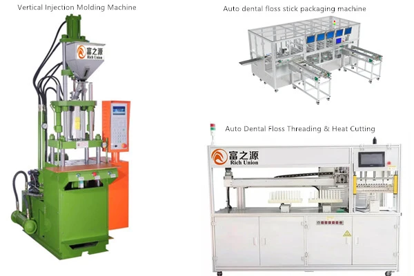 45t Full Automatic Dental Manufacturing Plastic Dental Floss Stick Injection Molding Machinery Toothpick Flossing Making machine